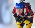 Bild:  Martin Schutt/dpa
So kennen Biathlon-Fans Andreas Birnbacher. Am Samstag kommt er nach Gebenbach.