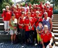 Bild: R. Kreuzer
Bild: R. Kreuzer Der BVS Weiden war die stärkste Gruppe, dafür bekamen sie einen Pokal.