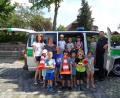 Bild: twg
Die Vorschulkinder des Kinderhauses Steinwaldzwerge kennen sich Dank Polizist Carsten Landgraf nun bestens im Straßenverkehr aus.