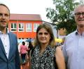 Bild: gf
Schulrat Stephan Tischer, Silke Kick und Bürgermeister Franz Birkl (von links).