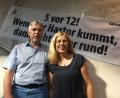 Bild: Uli Piehler
Horst Ott ist einer der Hauptdarsteller des Films. IG Metall-Vorstandsmitglied Irene Schulz reiste zur Premiere extra aus Frankfurt an.