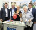 Bild: Hirsch
Kreisgeschäftsführer Bernd Steinkirchner, Landesgeschäftsführer Michael Pausder, Bundesvorsitzende Verena Bentele, Landesvorsitzende Ulrike Mascher und Bezirksgeschäftsführer Christian Eisenried (von links) organisierten die „VdK-Kundgebung zur Landtagswahl“.