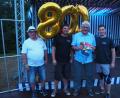 Bild: krb
In goldenen Ziffern gibt es die 800 als Luftballon