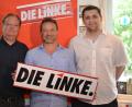 Bild: hcz
Sie wollen für ihre politischen Ideen begeistern und am Ende auch gewählt werden: die Landtagskandidaten Christian Weidner und Ali Daniel Zant mit Bezirkstagskandidat Sebastian Paul (von links).