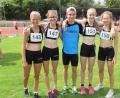 Bild: glg
Die erfolgreichen Mehrkämpfer des TV Amberg: (von links) Maja Hüser, Lena Dickert, Laurenz Schmid, Franca Schaller und Charlotte Schaller.