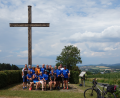 Bild: exb
Den Weg zum Pichlberger Berg ist geschafft. Wenn das kein Erinnerungsfoto wert ist!