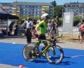 Bild: exb
Alfred Schwabl beim Start auf die Rad-Strecke des Ironmans Zürich