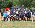 Bild: sl
Die Sieger „U16“ Ministranten Woppenrieth, Feuerwehr Leuchtenberg und Feuerwehr Lerau (von links) mit den Vorsitzenden Theresa Bäumler (links) und Florian Federl (rechts).
