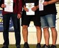 Bild: R. Kreuzer
Thomas Birner, Thomas Bauer und Sascha Treml erreichen als Mannschaft bei der Bayerischen Meisterschaft den 3. Platz mit der Standardpistole.