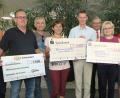 Bild: Hirsch
Mit der Spendenübergabe endete die Charity-Aktion „Stadtlauf 2018“. Das Bild zeigt von links: Heiko Sedelmaier, Reiner Debernitz, Konrad Schießl, Rita Sebald, Thomas Fink, Werner Heß, Irmgard Seifert, Armin Wolf und Andreas Feller.