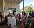 Bild: hir
Zusammen mit den Kindergartenpersonal versammelten sich die jungen Künstler zur Vernissage im Kindergarten St. Martin.