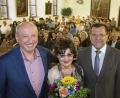 Bild: Steinbacher
Über die Auftakt freuten sich (von links) Misha Quint, Christl Pelikan-Geismann und 2. Bürgermeister Günter Koller.