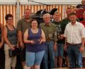 Bild: Kunz
Die erfolgreichen Angler des Fischereivereins Weiden. Auch Bürgermeister Jens Meyer (rechts) kommt zu Siegerehrung.