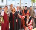 Bild: mfh
Zwei Tage verbringt die Abordnung des Stiber-Fähnleins bei den Nibelungen-Festspielen in Plattling.