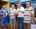 Bild: enz
Das VdK-Minigolfturnier war wieder ein großer Erfolg: Andrea Gutwein (Vorsitzende des Ortsverbandes), Wolfgang Bruischütz (Platz 2), Dieter Frey (Platz 1), Günter Plonner (Platz 3) und der stellvertretende Vorsitzende des Kreisverbandes Reinhard Schön (von links)