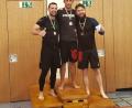 Bild: soj
Denis Dozenko (Mitte) holt Gold bei der „Babenhausener Grappling Challenge“.