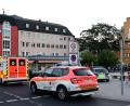 Bild: Petra Hartl
BRK und Polizei hatten am Donnerstagabend einen Einsatz am Multifuktionsplatz in Amberg.