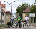 Bild: Petra Hartl
Abfahrt an der Leopoldkaserne: Grünen-MdB Stefan Schmidt und die Stadträte Hans-Jürgen Bumes und Klaus Ebenburger (von links).