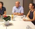 Bild: Ehbauer, Theresa
Gesprächsrunde mit Irmgard Badura (Zweite von links) in der Lebenshilfe.