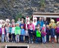 Bild: exb
Der Kinderkirchenchor Pressath ist zu Besuch beim Basalttheater in Parkstein.