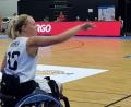 Bild: exb
Die 27-jährige Ambergerin Svenja Mayer freut sich über den dritten Platz bei der Weltmeisterschaft der Rollstuhlbasketballerinnen.