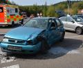 Bild: jr
Zwei Fahrzeuge stießen auf der B 299, zwischen Waldsassen und der Bundesgrenze, an der Abzweigung Hundsbach/Münchenreuth, zusammen. Zwei Verletzte mussten ins Krankenhaus gebracht werden. An beiden Fahrzeugen entstand beträchtlicher Schaden.
