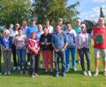 Bild: bö
Sie sind die neuen Clubmeister in den Einzelwertungen beim Golf- und Landclub in Schmidmühlen. Ihnen gratulierte Präsident Harald Thies (links) und Paul Cormann (Zweiter von links). Von rechts Spielführer Reinhold Scharl und Laura Renner.