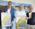 Bild: Hirsch
Architekt Alfred Popp, Tourismusbüro-Leiter Johannes Lohrer, Oberbürgermeister Andreas Feller und Felsenkeller-Beauftragter Werner Robold (von links) werben für den „Tag des offenen Denkmals“ am 9. September.
