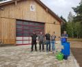 Bild: exb
Mit Pflaster- und Begrünungsarbeiten vor der Feuerwehrhalle sind derzeit die Heinersreuther Brandschützer beschäftigt.