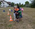 Bild: bej
Sichtlich Spaß machte das Amöbenrennen, das "Teamgeist" erforderte.