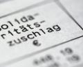 Bild: Roland Weihrauch
Ein Steuerbescheid mit dem Posten Solidaritätszuschlag.