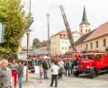 Bild: sml
Nach dem Konvoi alter Einsatzfahrzeuge am Samstag, 8. September, durch den Landkreis, sind die Oldtimer am Sonntag, 9. September, auf dem Windischeschenbacher Stadtplatz ausgestellt.
