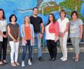 Bild: twi
Schulleiterin Silke Schmid, daneben die neuen Lehrkräfte an der Schule Carolin Folsom, Lisa Heller, Nikolaus Scjerdjow, Natalia Romme,, Renate Raab und Diana Wachtel (von links)