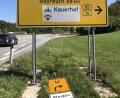 Bild: ge
Die Tafeln für die Umleitung liegen an den Knotenpunkten schon bereit. Am Freitagmittag werden sie aufgestellt.