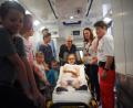 Bild: stn
So mancher will einmal im Rettungswagen "Probeliegen".