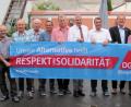 Bild: bij
Auf offene Ohren stoßen die DGB-Forderungen von Regionssekretär Peter Hofmann (Siebter von links) und Vertretern des DGB-Ortskartells Hirschau und Schnaittenbach bei Landtagskandidat Uwe Bergmann (Vierter von rechts) und Bezirkstagskandidat Richard Gassner (Dritter von rechts)