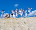 Bild: exb
Ein Fotoshooting krönt den Traininsgtag auf dem weißen Berg.
