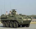Bild: mor
Ein amerikanischer Radpanzer vom Typ "Stryker".