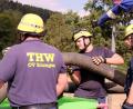 Bild: exb
THW-Helfer aus ganz Bayern übten in Nabburg. Beim Aufbau der Großpumpen muss jeder Handgriff sitzen.