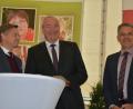 Bild: jr
Beim Podiumsgespräch mit dabei: Von links MdL Tobias Reiß, Bezirkstagspräsident Franz Löffler und Bürgermeister Roland Grillmeier.