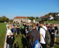 Bild: exb
Die Schüler der Realschule im Stiftland bei ihrem Besuch in Flossenbürg.