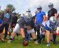 Bild: Kunz
Schnuppertag bei den Football Vikings: So sehen American-Football-Spieler aus.
