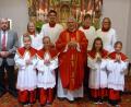 Bild: exb
Die neuen Wurzer Ministranten werden in einem festlichen Gottesdienst aufgenommen