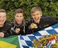 Bild: exb
Brasilien lässt grüßen: Die "Rotzlöffl" treten beim weltweit viertgrößten Oktoberfest auf. Von links: Matthias Zimmerer aus Pirk, Christoph Plank aus Stulln, Sandro Augustin aus Etzenricht sowie David Sorgenfrei aus Neunburg vorm Wald.