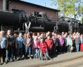 Bild: km
Gruppenbild vor einer Henschel-Lok aus dem Jahr 1919: Der Rauchclub besucht das Deutsche Dampf-Lokomotiv-Museum.