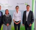 Bild: twi
MdL Joachim Hanisch (links) gratulierte als Vertreter des Landrats. Mit im Bild Geschäftsführerin Sandra Loew, Einrichtungsleiterin Ramona Scheunemann und Bereichsleiter Klaus Meierhöfer