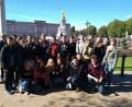 Bild: exb
Landestypische Bauten besuchen die Eschenbacher Gymnasiasten.