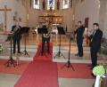 Bild: jr
Die fünf Musiker von "Nordoberpfalz-Brass" bei ihrem Konzert in der Stadtpfarrkirche Mitterteich.