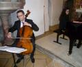 Bild: Reinhold Tietz
Lang anhalten Beifall gibt es für das Konzert von Fulbert Slenczka (Cello) und Mirela Slenczka (Klavier) bei den Beer-Walbrunn-Tagen in Kohlberg.