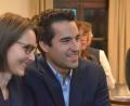 Bild: Benkhardt
AfD-Mann Stefan Löw verfolgt die Auszählung der Stimmen am Sonntag im Landratsamt mit Ehefrau Katja.